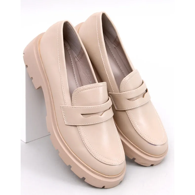 Andral beige platformloafers