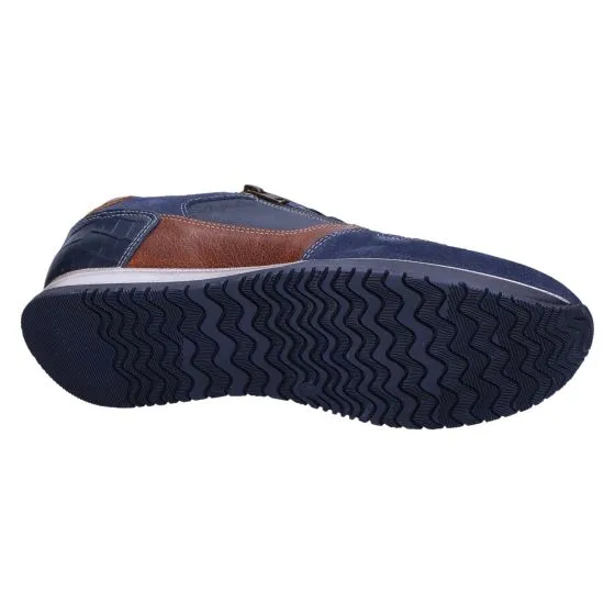 Australian Browning Sneaker oceanblue cognac wide
