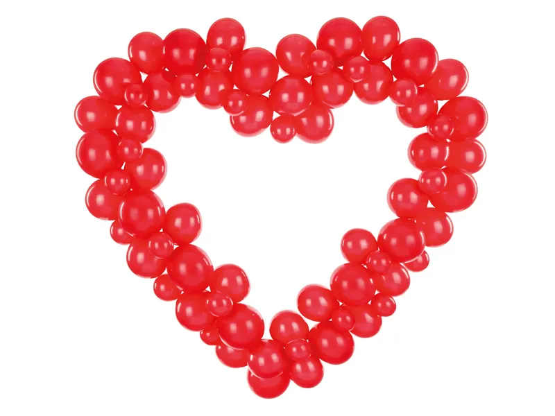 Ballonnenboog Hartvorm Rood (160cm)