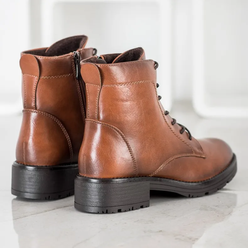 Elegante VINCEZA Trappers bruin