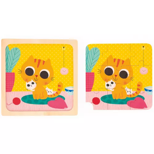 JANOD PUZZEL KAT PEANUT  9ST