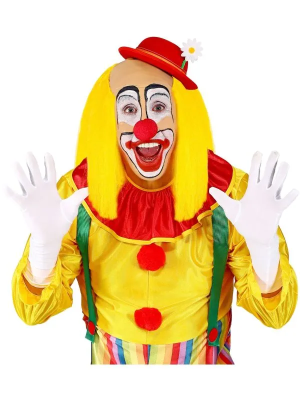 Kalende gele clownspruik