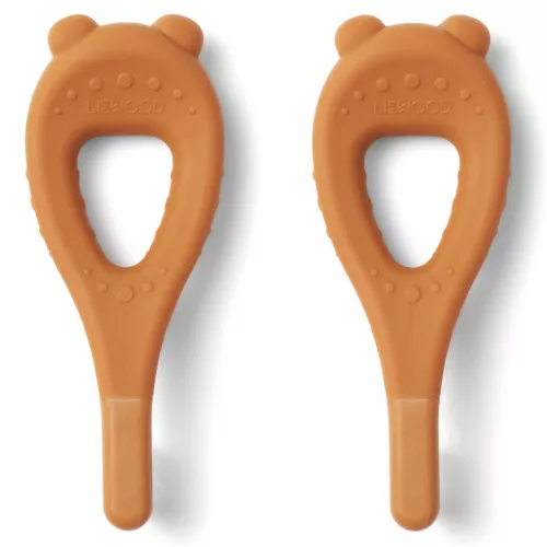 LIEWOOD BABYTANDENBORSTELS JANELLE BEER  MUSTARD  2ST 