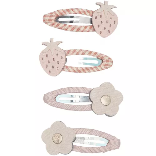 MIMI & LULA HAARSPELDJES STRAWBERRY  4ST