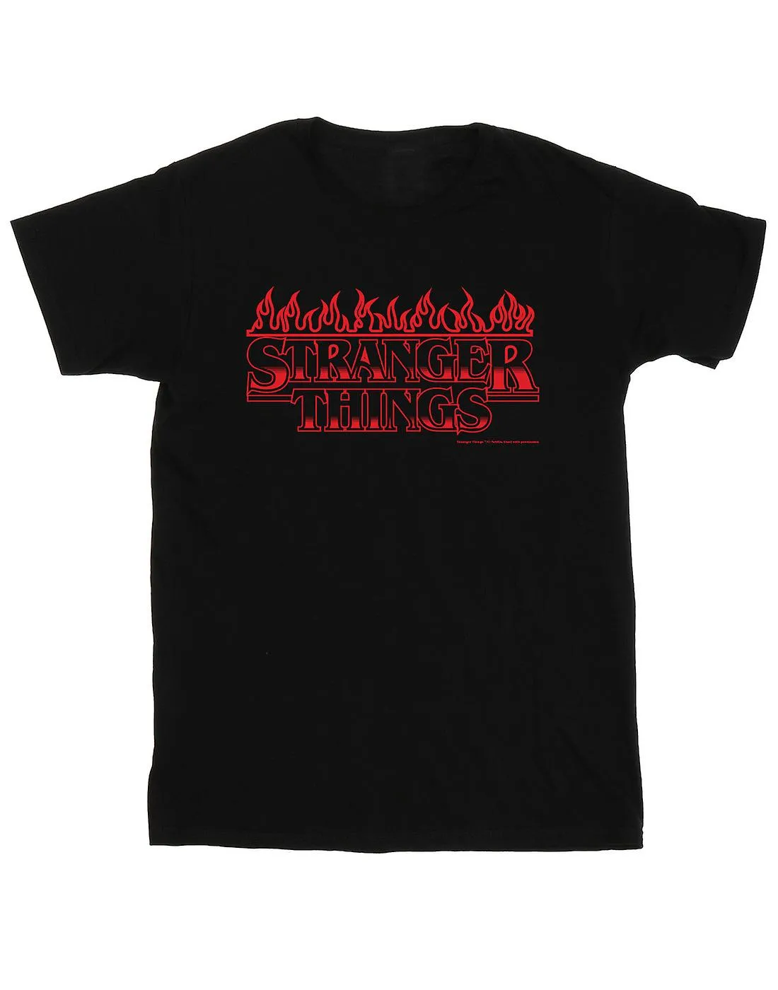 NETFLIX BOYS STRANGER THINGS FLAMES TSHIRT