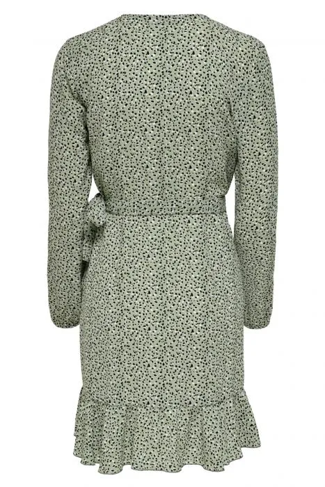 ONLY WRAP DRESS MET ALLOVER PRINT