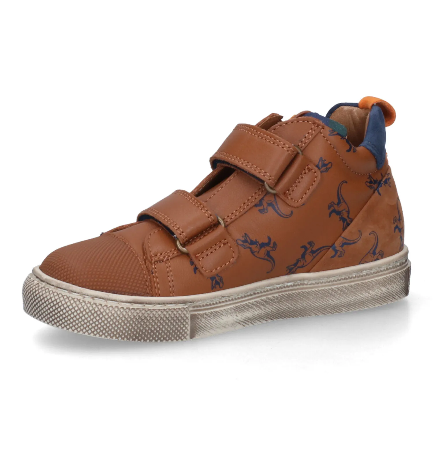 STONES and BONES Hoge schoenen cognac
