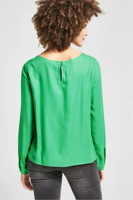 Street One blousetop met knoopdetail