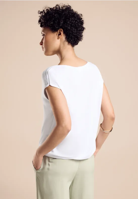 STREET ONE SHIRT IN KNITWEARLOOK