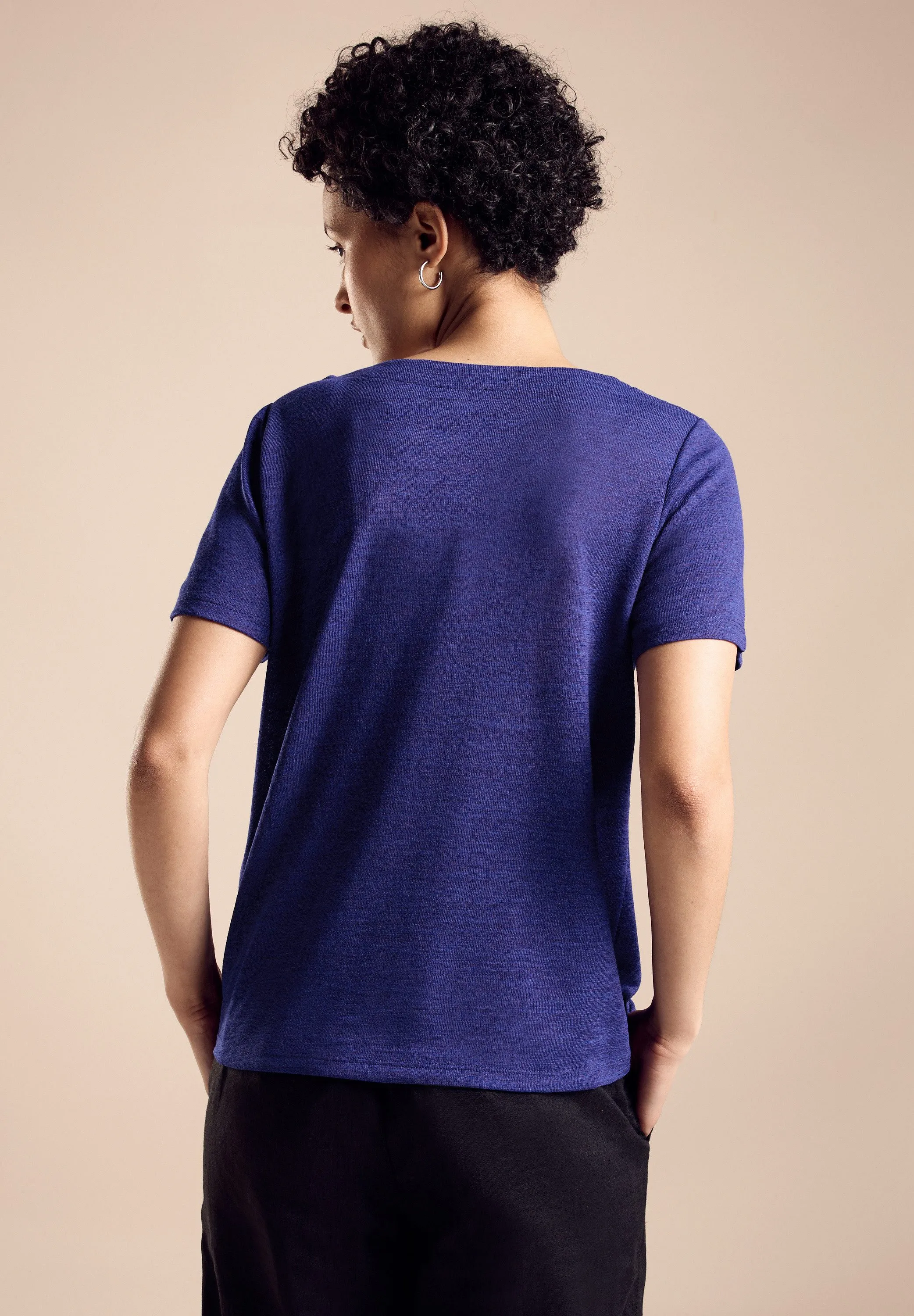 STREET ONE TSHIRT MET BORDUURWERK