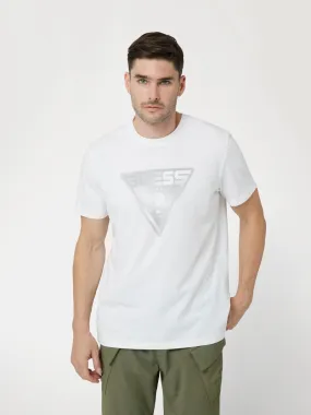 T-shirt met driehoek logo voorkant